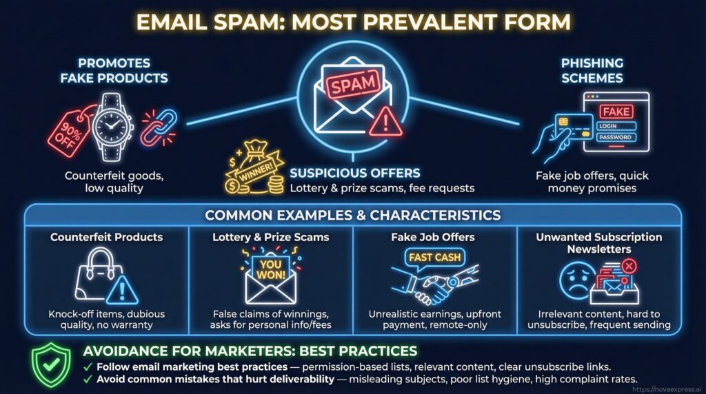 Email spam types and best practices for marketers