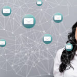 Confident marketer creating high-converting email subject lines to amplify GEO content