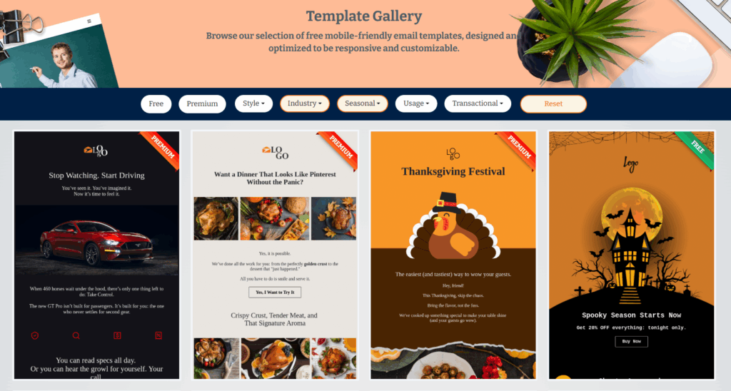Free email templates 2025 – mobile-friendly gallery