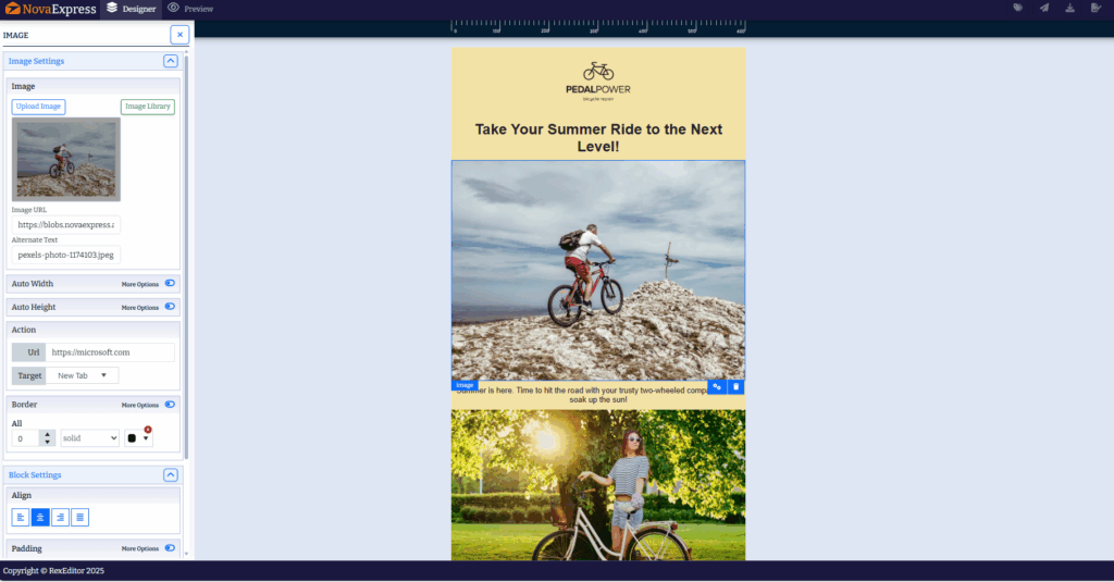Nova Express Email Template Gallery – Browse 250+ free, mobile-friendly email templates filtered by industry, season, and style