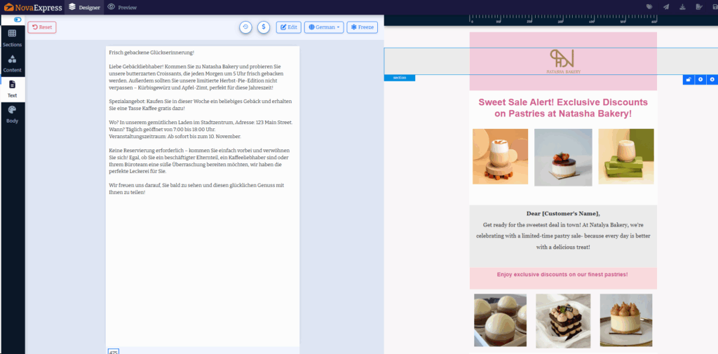 ai-powered localization feature in Nova Express