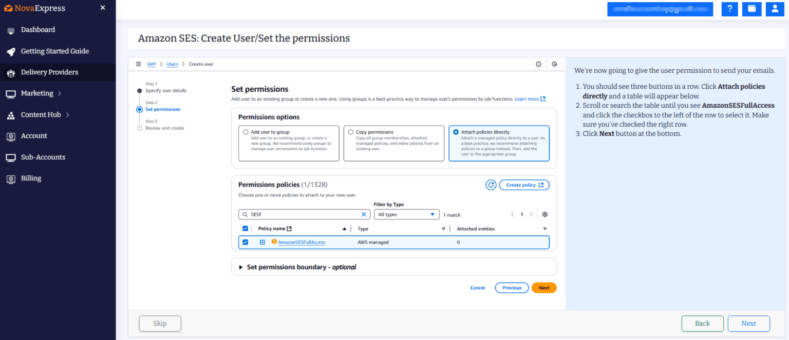 Amazon SES Integration Guide – Nova Express Blog