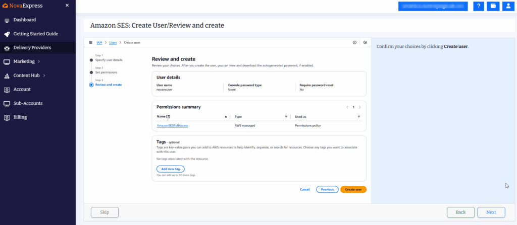 Verify Your Domain in Nova Express ,the heart of setup for email deliverability
