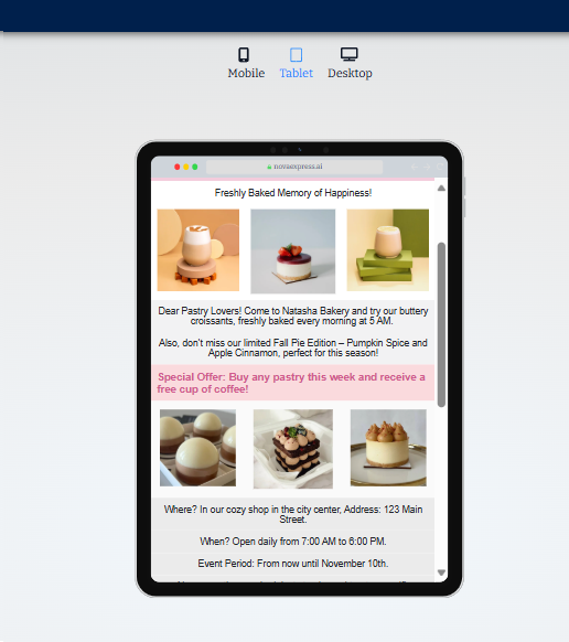 mobile responsive email preview