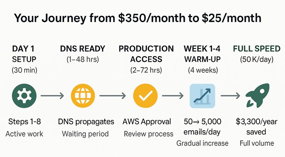 Nova Express dashboard showing email campaign setup with AI copywriter and template selection